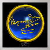 モーツァルトへのオマージュ、ブルーサファイアコロッサルサイズ ポスター (正面)