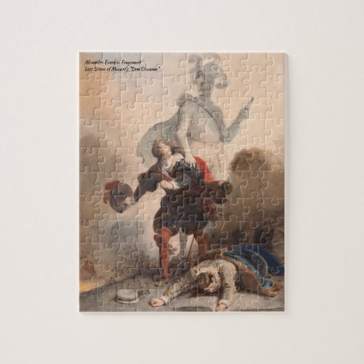 モーツァルトドンジョバンニオペラヴィンテージイラストレーション ジグソーパズル (縦)