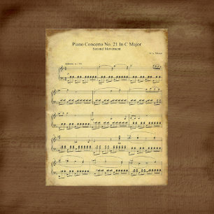モーツァルトピアノ協奏曲#21スクラップブック紙