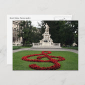 モーツァルト像 ポストカード (正面/裏面)