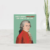 モーツァルト来の輝き任意の年齢の誕生日 カード (正面)