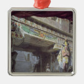 モーツァルト著「魔法のフルート」のための舞台装置 メタルオーナメント (正面)