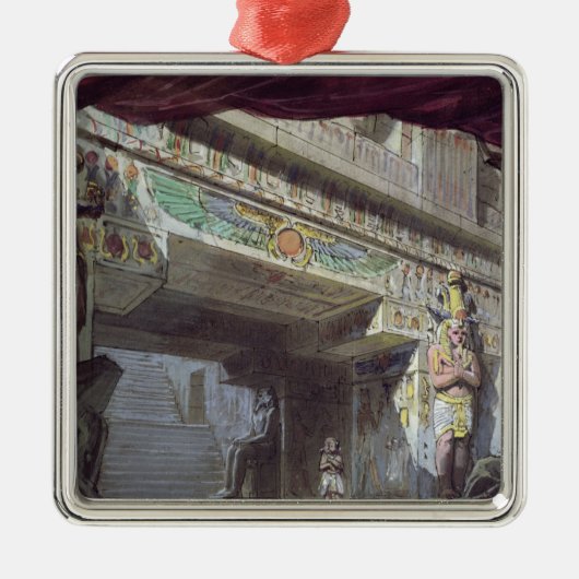 モーツァルト著「魔法のフルート」のための舞台装置 メタルオーナメント (正面)
