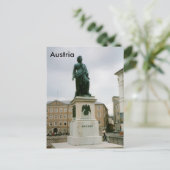 モーツァルト記念碑，モーツァルトプラッツ，ザルツブルグ，オーストリア ポストカード (スタンド正面)