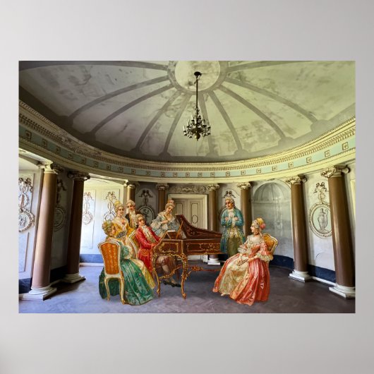 モーツァルト遊のハープシコード ポスター (正面)