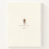 モーツァルト遊のバイオリパーソナライズされたンミュージシャン ノートブック (裏面)