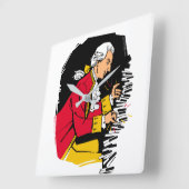 モーツァルト遊ピアノ スクエア壁時計 (傾斜)