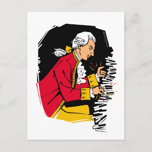 モーツァルト遊ピアノ ポストカード (正面)