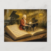 モーツァルト音楽シーンクラシック本 シーズンポストカード (正面)