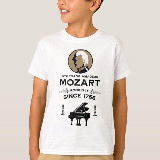 モーツァルト音楽愛好家ギフト Tシャツ (正面)