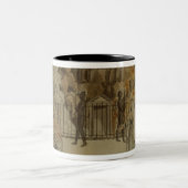 モーツァルト1795年著「魔法のフルート」からの場面 ツートーンマグカップ (中央)