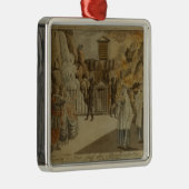 モーツァルト1795年著「魔法のフルート」からの場面 メタルオーナメント (右)