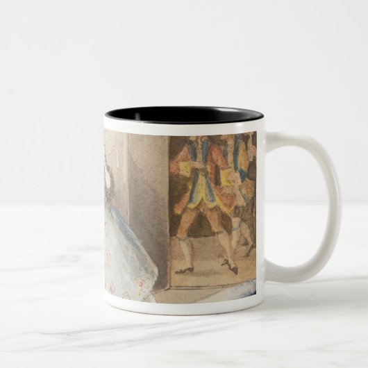 モーツァルト1840年著「Cosiファンtutte」のからのキャラクター ツートーンマグカップ (右)