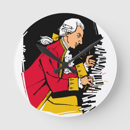 モーツァルト ラウンド壁時計 (正面)
