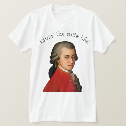 モーツァルト・リヴィンのスイートライフ! Tシャツ (デザイン正面)