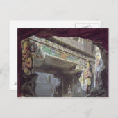 モーツァルト「魔法フルート」のデザインを設定 ポストカード (正面/裏面)