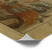 モーツァルト「魔法フルート」の場面1795年 ポスター (角)