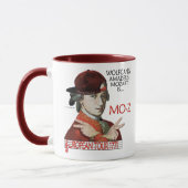 モーツァルト「MoZ」ヨーロッパ旅行のマグ マグカップ (左)