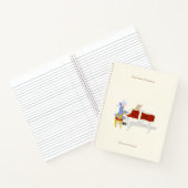 モーツァ遊ルトのピアノミュージシャンパーソナライズされたズ ノートブック (内部)