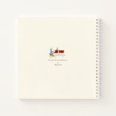 モーツァ遊ルトのピアノミュージシャンパーソナライズされたズ ノートブック (裏面)