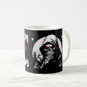 モーティズム(B&W)でリズエム コーヒーマグカップ (正面右)