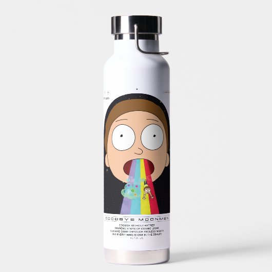 モーティバイヨーンメンズ引用文グラフィック ウォーターボトル (左面)