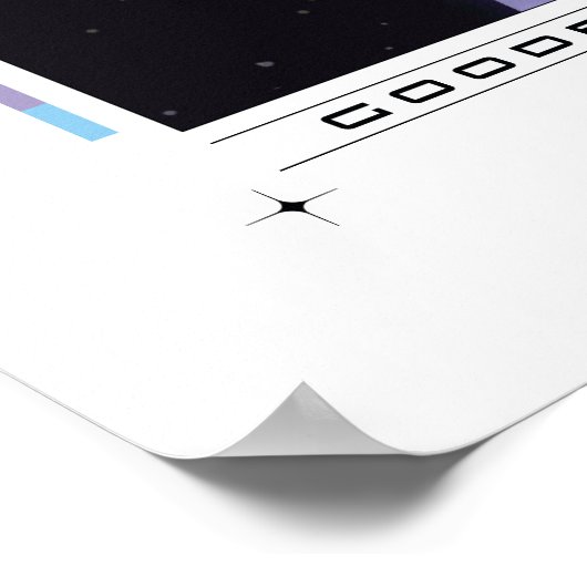 モーティバイヨーンメンズ引用文グラフィック ポスター (角)