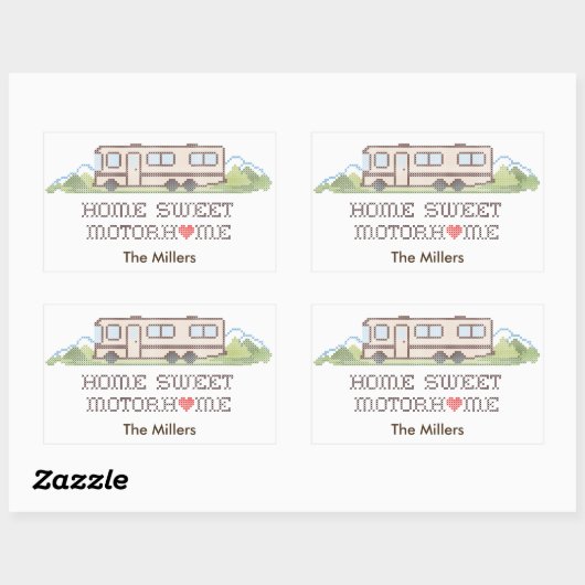 モーテカスタマイズィーホームステッカー 長方形シール (シート)