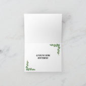 「モーテルからハッピーホリデーズ」アンクリスマスカード シーズンカード (内部)