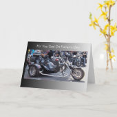 モートパーソナライズされたルバイクの父の日 カード (黄色い花)