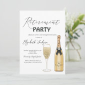 モートボトルガラス退職パーティー 招待状 (スタンド正面)