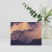 モートンからの日没の谷の冬の霧 ポストカード (スタンド正面)