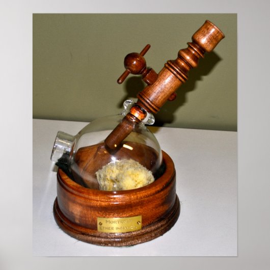 モートンのエーテル吸入器のポスター ポスター (正面)