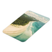 モートンアイランドオーストラリア旅行アートヴィンテージ マグネット (左側)