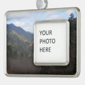 モートンオーバービューアットスモキ素晴らしーな山々 シルバープレートフレームオーナメント (左)