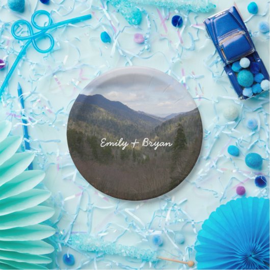 モートンオーバービューアットスモキ素晴らしーな山々 ペーパープレート (パーティー)