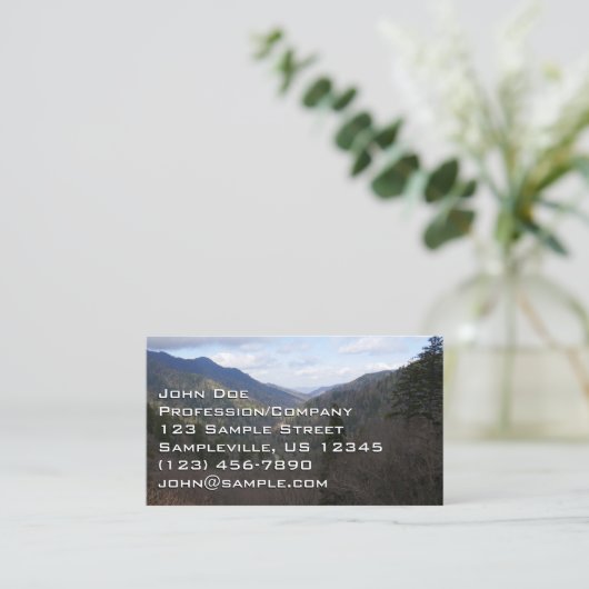 モートンオーバービューアットスモキ素晴らしーな山々 名刺 (スタンド正面)