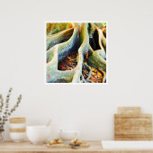 モートン湾イチジクの木の根 ポスター (キッチン)