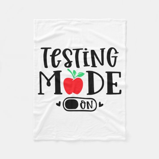 モード学校の最終日のテスト日先生学生 フリースブランケット (正面)