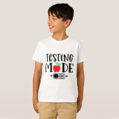モード学校の最終日のテスト日先生学生 Tシャツ (正面フル)