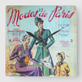モードDe Paris.2. スクエア壁時計 (正面)