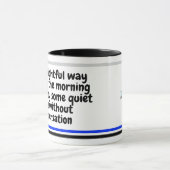 モーニングおもしろいことわざ | おもしろいユーモア同僚ギフト マグカップ (中央)