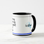 モーニングおもしろいことわざ | おもしろいユーモア同僚ギフト マグカップ (正面右)