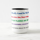 モーニングおもしろいの賛辞マグカップ マグカップ (中央)