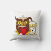 モーニングおもしろいクランキーフクロウ クッション (裏面)