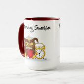 モーニングおもしろいクランキーフクロウ マグカップ (正面左)