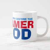 モーニングおもしろいコーヒーゲーマーゴッドボウダウンユーモアミーム ジャンボコーヒーマグカップ (右)