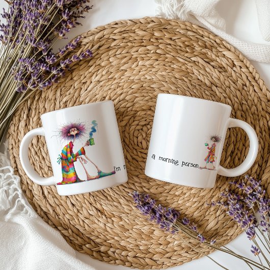 モーニングおもしろいコーヒーマグ ツートーンマグカップ