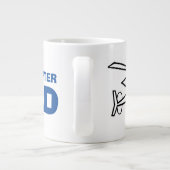 モーニングおもしろいコーヒー番号1ヘリコプターパパ ジャンボコーヒーマグカップ (裏面)