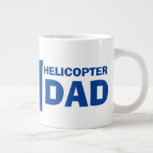 モーニングおもしろいコーヒー番号1ヘリコプターパパ ジャンボコーヒーマグカップ (右)